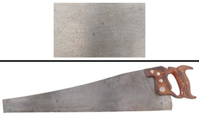 Cincinnati Saw Company, Cincinnati, Ohio, No. 120: Extra Clean 9 Pt. Crosscut Saw