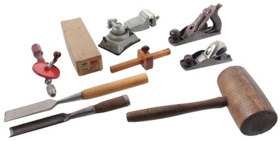 Assorted Makers: Lot Of Clean & Usabl Woodworking Tools