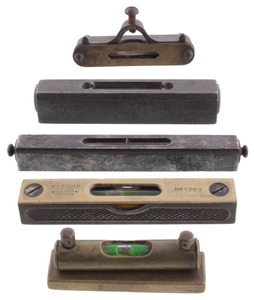 Assorted Makers: Five Small Size Iron Levels