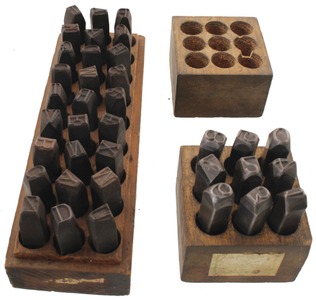 Unmarked: Full Set Of 1/2" Siz Number & Letter Stam