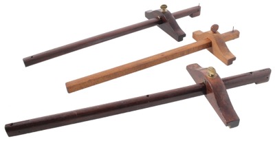 Stanley Rule & Level: Three Panel Marking Gauges
