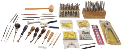 Craftool Company, Los Angeles, California: Lot Of Later Type Leather Tool