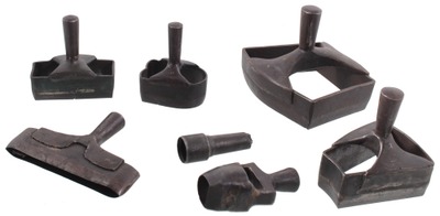 Assorted Makers: Lot Of Heavy Duty Leather Dies