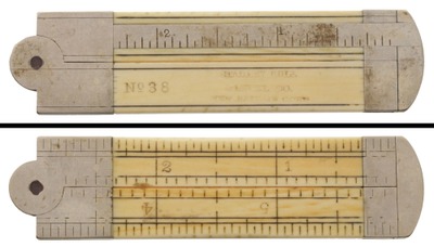 STANLEY (Unmarked), No. 38: Six-Inch, Two-Fold Folding Rule