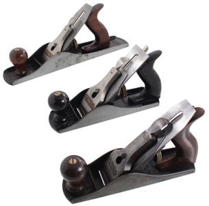 Stanley Rule & Level: Wkg. Set Of Three Clean Bench Planes