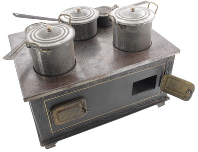 Unmarked: Early Tin Child's Cookstove