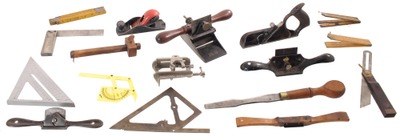 Assorted Makers: Lot Of Clean & Usabl Woodworking Tools