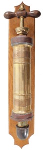 Unmarked: Showy 19th C. Brass & Iron Pump