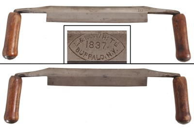 L. & I.J. White, Buffalo, New York, No. 10: Extra Clean 10" Blade Draw Knife