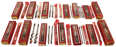 Irwin Auger Bit Company, Wilmington, Ohio: Lot Of Fixed & Expan Auger Bits