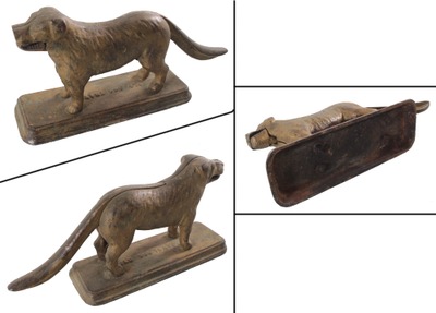 Harper Supply Company, Chicago, Illinois: Early Cast Iron Dog Form Nutcracker