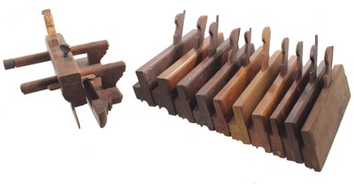 Nelson, 122 Edgeware Road, London, England: Stepped Set Of 10 Bead Molding Plane