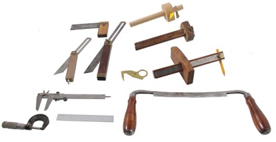 Assorted Makers: Lot Of Antique & Mod Ern Layout Tools