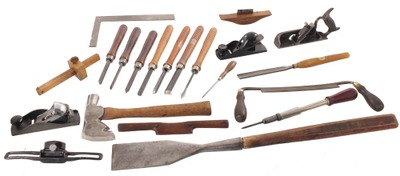 Assorted Makers: Lot Of Clean & Usabl Woodworking Tools