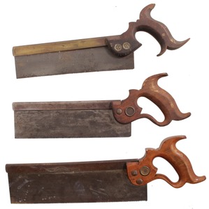 Assorted Makers: Three Straight & Usa Ble Back Saws