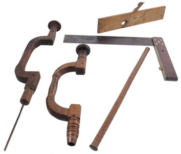 Assorted Makers: Five Early Type Woodworking Tools