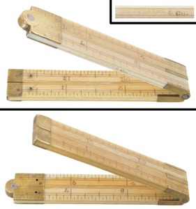 E.A. Stearns & Company, No. 58: One-Foot, Four-Fold Folding Rule