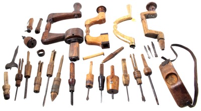 Assorted Makers: Lot Of Early Type Wooden Braces