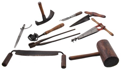 Assorted Makers: Wkg. Set Of Clean Coopers' Tools