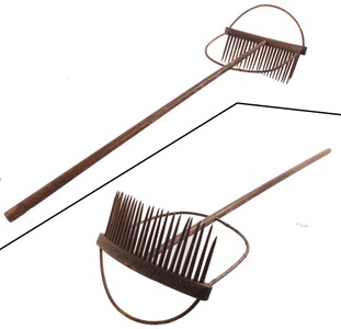 Unmarked: Classic Early Wooden Cranberry Rake