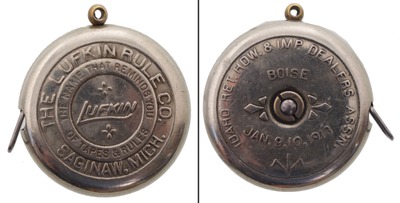 Lufkin Rule Company, Saginaw, Michigan: Elaborate Embossed Tape Measure