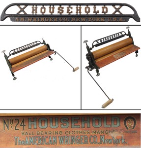 American Wringer Company, New York, No. 24: Household" Ball Bear Ing Clothes Mangle