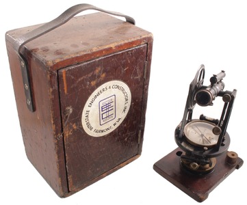 Eugene Dietzgen Company, Chicago, Illinois, No. 8596: Surveyor's Precision Transit
