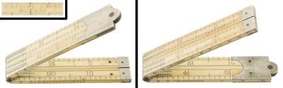 J. Rabone & Sons, Birmingham, England (Unmarked): One-Foot, Four-Fold Folding Rule