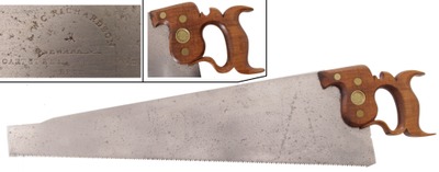 C. & W.C. Richardson, Newark, New Jersey: Early Maker 7 Point 26" Rip Saw