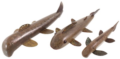 Robert Lindner, Clarence, New York: 3 Chautauqua Lake Spear Fishing Decoys