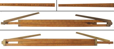 J. Tree, 22 Charlotte Street, London, England: "T. Lastett" Dual B Brass Arm Caliper