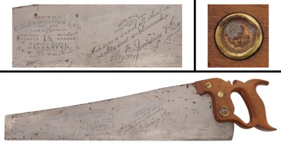 C.E. Jennings & Company, New York, New York, No. 1 1/2: Extra Clean 18" Panel Saw