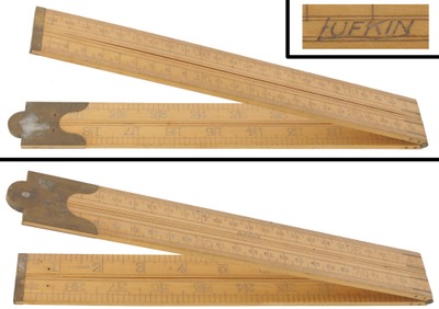 Lufkin Rule Company, Saginaw, Michigan, No. 3851 ME: Three-Foot/Four Fold Folding Rule