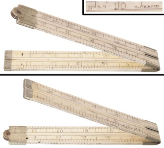 Hermon Chapin, Pine Meadow, Connecticut, No. 59: Two-Foot, Four-Fold Folding Rule