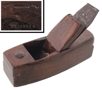 A.J. Wilkinson & Company, Boston, Massachusetts: Lignum Vitae Smoothing Plane