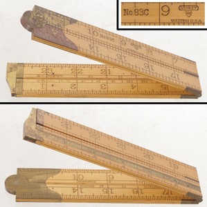 Stanley Rule & Level, No. 83 C: Two Foot/Four Fold Folding Rule