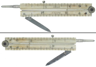 Unmarked: Unus. English Made Folding Rule