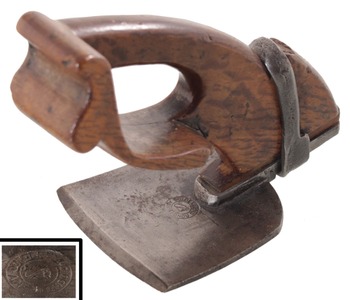 Goldenberg Et Cie, Zornhoff, Alsace, France: Magnificent 19th C. Hand Stirrup Adze