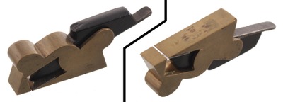 Unmarked: Solid Cast Brass 1/2" Rabbet Plane