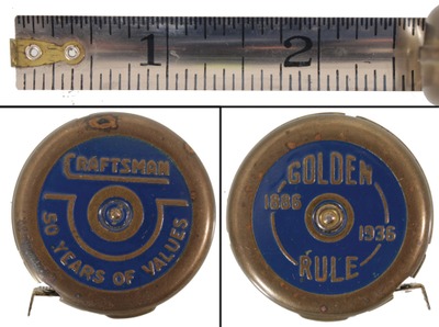 Sears, Roebuck & Company, Chicago, Illinois: Rare 50th Anniversar Embossed Tape Measur