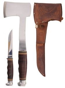 Union Cutlery Company, Olean, New York: Extra Clean Ka-Bar Hatchet & Knife Comb