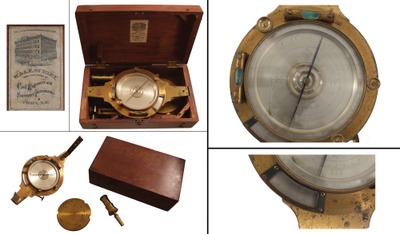 W. & L.E. Gurley, Troy, New York: Precision Surveyor's Railroad Compass