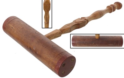Unmarked: Carved And Dedcorate Roquet Mallet