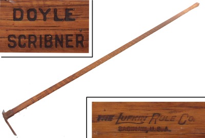 Lufkin Rule Company, Saginaw, Michigan, No. 15: "Doyle Scribner" Scaleog Measure Rule