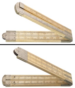 Chapin-Stephens Company (Unmarked): Rare 40 Cm. Ivory Caliperding Rule