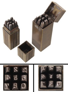 Unmarked: Two Full Sets Of Number Stamps