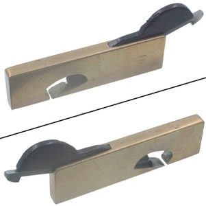Unmarked: Solid Brass Low Angl Rabbet Plane