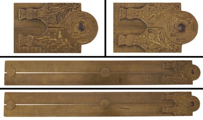 Edward Preston & Sons, Birmingham, England: Rare All Brass Body Folding Rule