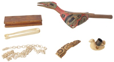 Unmarked: Coll. Of Native Alaskan Figural Item