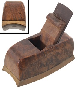 Unmarked: Burl Body Compasse Concave Plane